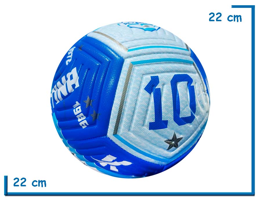 PELOTA DE CUERO N§5 REFORZADA AZUL Y BLANCA SELECCION ARGENTINA
