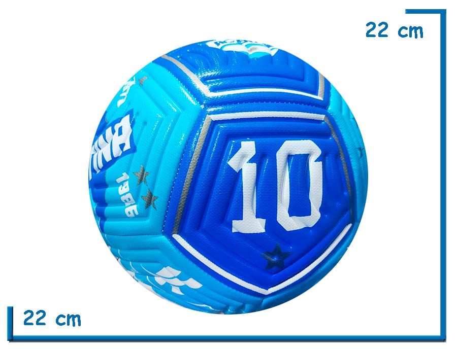 PELOTA DE CUERO N§5 REFORZADA AZUL Y CELESTE SELECCION ARGENTINA