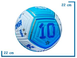 PELOTA DE CUERO N§5 REFORZADA CELESTE Y BLANCA SELECCION ARGENTINA