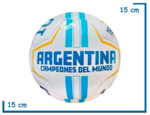 PELOTA DE CUERO N§2 BANDERA BLANCA SELECCION ARGENTINA