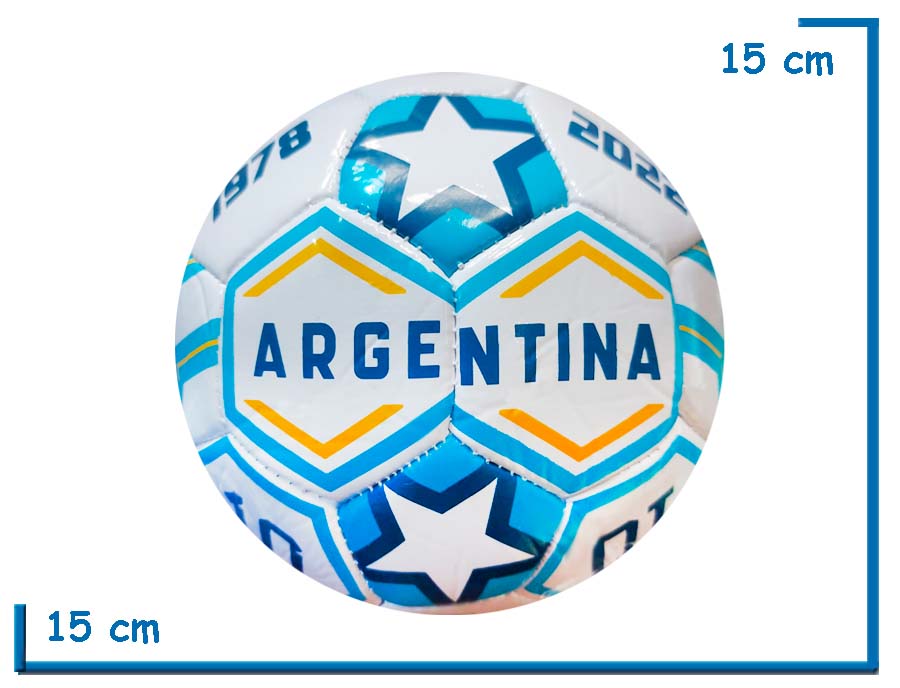 PELOTA DE CUERO N§2 ESTRELLAS BLANCA SELECCION ARGENTINA