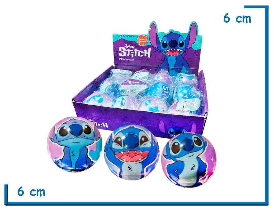 STITCH PELOTA ANTIESTRES 3 MODELOS SURTIDA