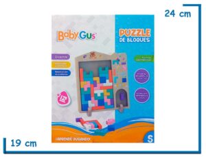 BABY GUS PUZZLE DE BLOQUES TETRIS DE MADERA