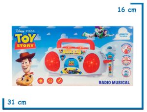TOY STORY RADIO MUSICAL CON MICROFONO Y LUCES