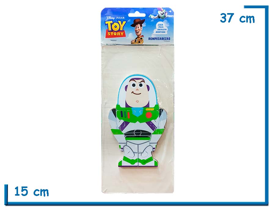 TOY STORY BUZZ LIGHTYEAR ENCASTRE DE MADERA