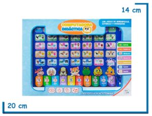 KIDS CLUB TABLET CELESTE CHICA COMPUTADORA DIDACTICA