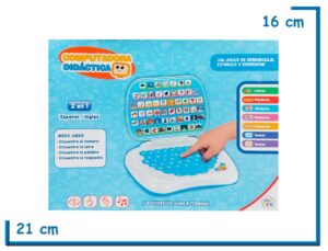 KIDS CLUB COMPUTADORA DIDACTICA CELESTE SIN PANTALLA