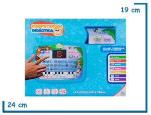 KIDS CLUB COMPUTADORA DIDACTICA CELESTE CON PIANITO