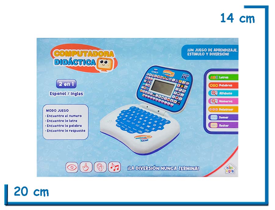 KIDS CLUB COMPUTADORA DIDACTICA CELESTE