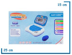 KIDS CLUB COMPUTADORA DIDACTICA CELESTE CON MOUSE