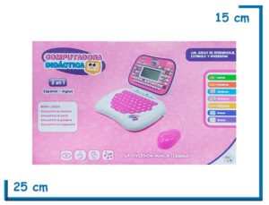 KIDS CLUB COMPUTADORA DIDACTICA ROSA CON MOUSE