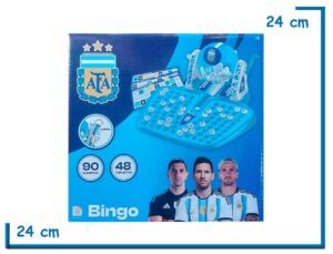 SELECCION ARGENTINA BINGO BOLILLERO CELESTE