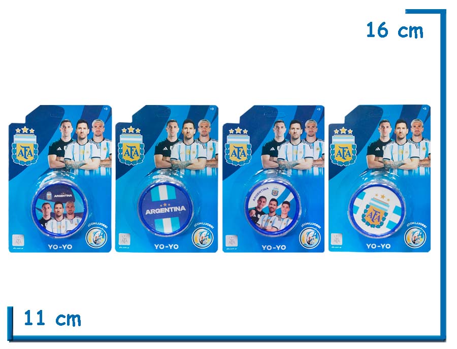 SELECCION ARGENTINA YO-YO 4 MODELOS SURTIDO