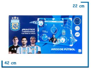 SELECCION ARGENTINA ARCO CON OBJETIVOS 88 X 61CM CON PELOTA E INFLADOR