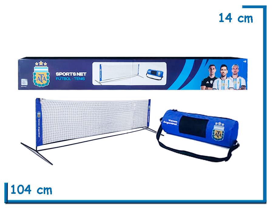 SELECCION ARGENTINA SPORTS NET FUTBOL TENIS CON BOLSO