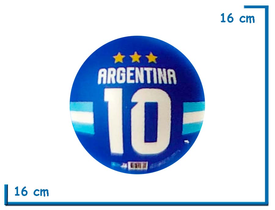 PELOTA PVC Nø4 AZUL 10 ARGENTINA SELECCION ARGENTINA