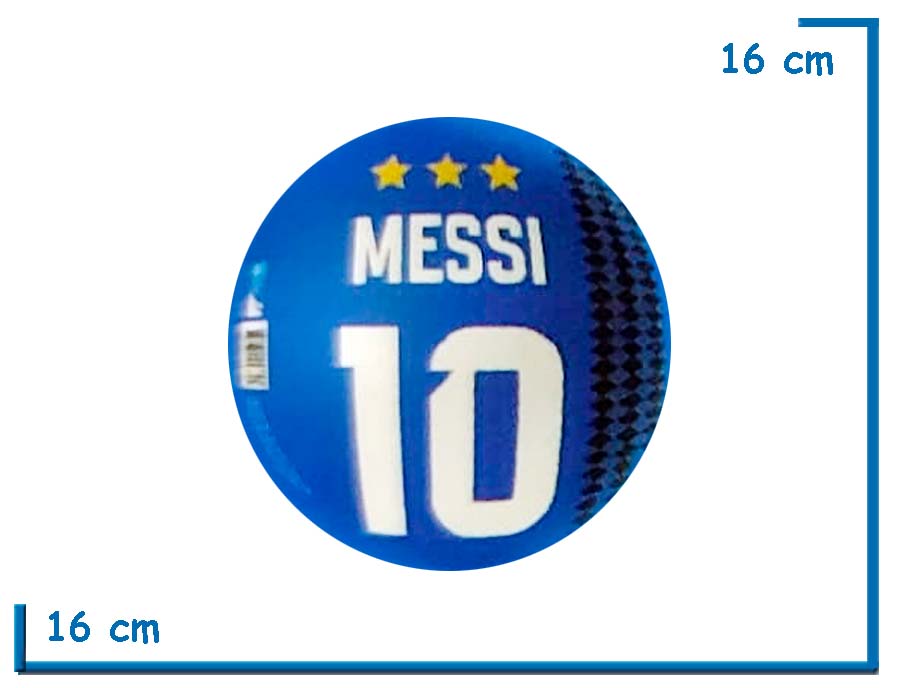 PELOTA PVC Nø4 AZUL 10 MESSI SELECCION ARGENTINA