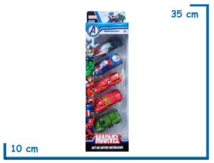 MARVEL AUTOS METALICOS PACK X5