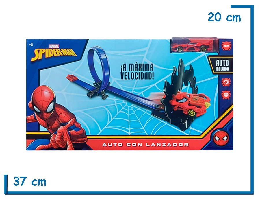 SPIDER-MAN AUTO CON LANZADOR GIRO 360