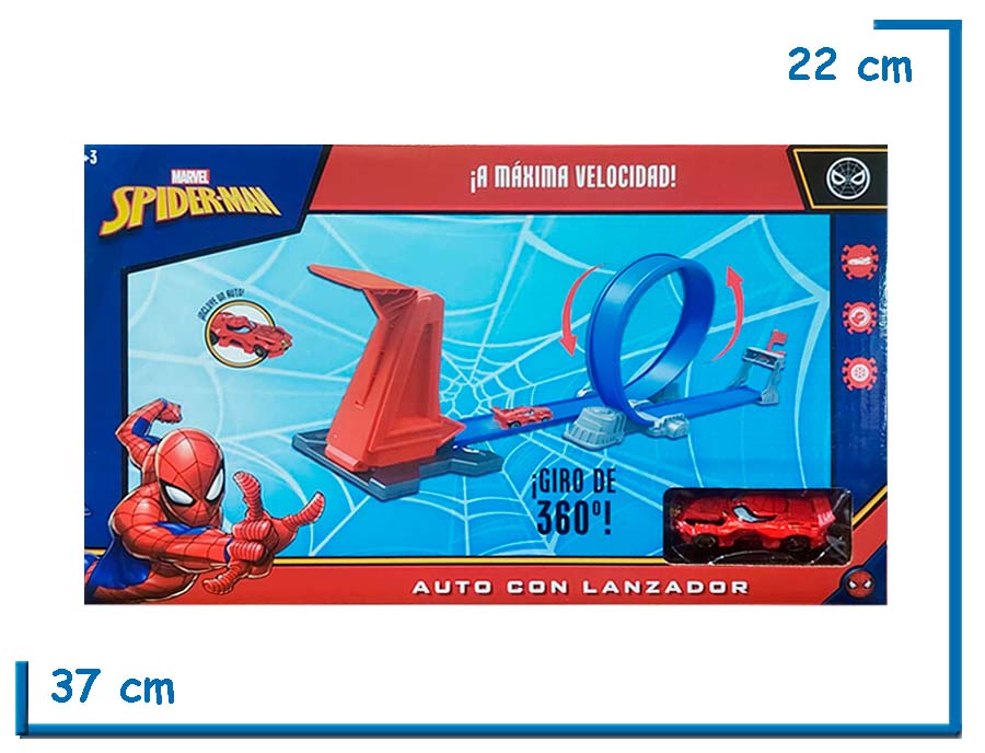 SPIDER-MAN AUTO CON LANZADOR GIRO 360