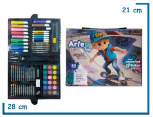 TINY SET DE ARTE SKATE ESTUCHE 80PZS