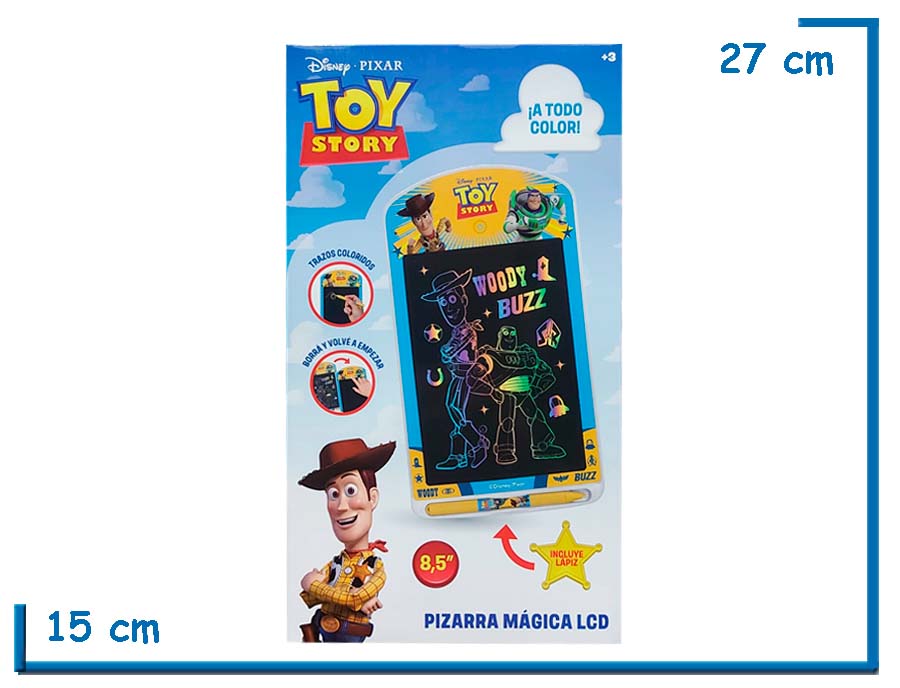 TOY STORY PIZARRA MAGICA LCD A TODO COLOR 8.5 PULGADAS EN CAJA