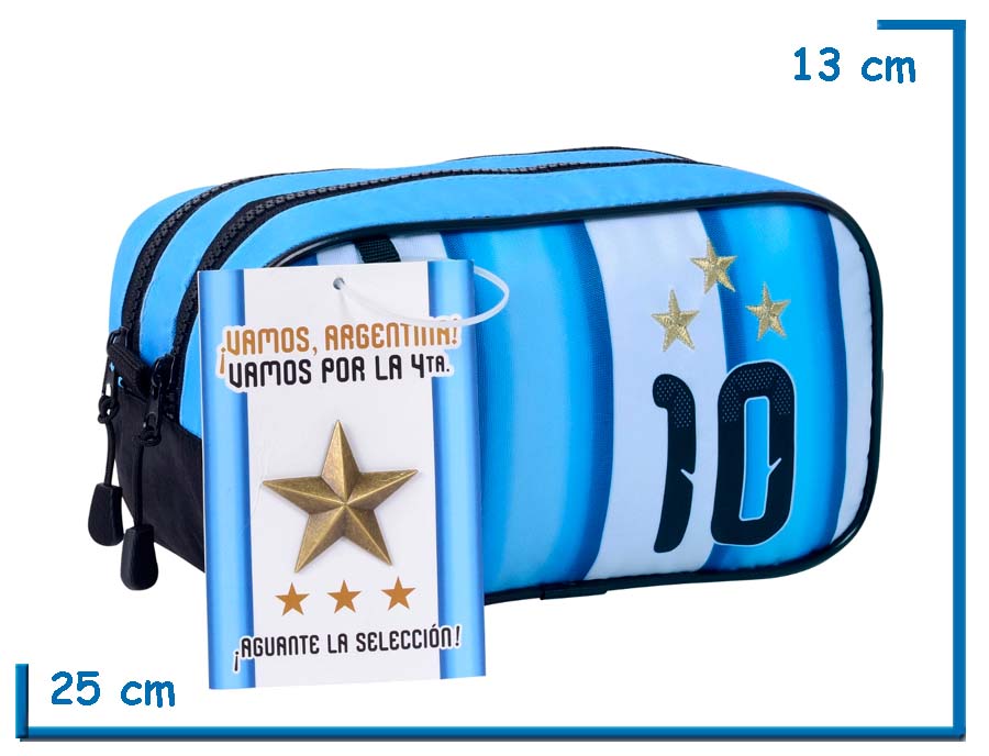 PORTALAPIZ DOBLE SELECCION ARGENTINA CON PIN ESTRELLA