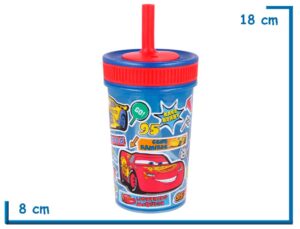 CARS VASO 420 ML LEAK PROOF
