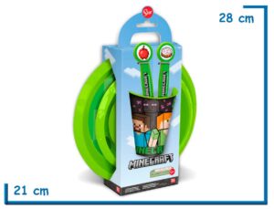 MINECRAFT SET DE VAJILLA 5 PIEZAS