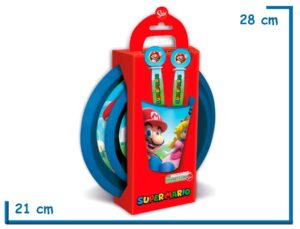 SUPER MARIO SET DE VAJILLA 5 PIEZAS