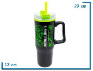 MINECRAFT TUMBLER TERMICO 920 ML COOL EASY DW STAINLESS STEEL