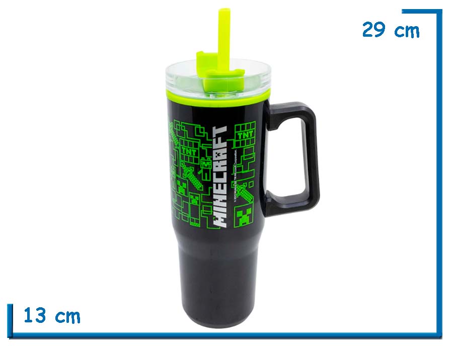 MINECRAFT TUMBLER TERMICO 920 ML COOL EASY DW STAINLESS STEEL