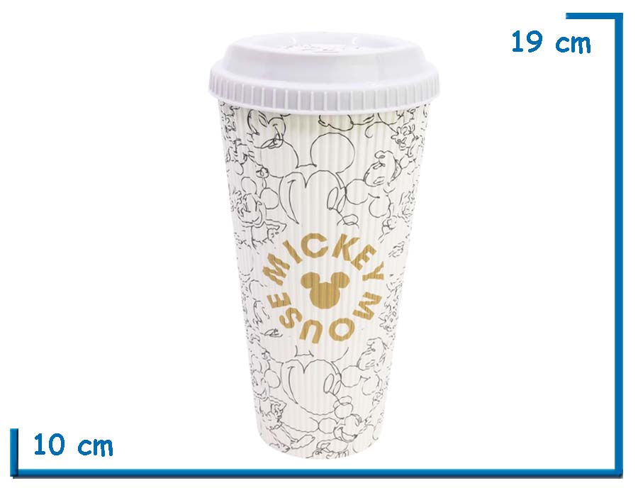 MICKEY MOUSE VASO CAFE 790 ML GROOVED PP