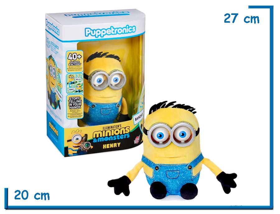 WOW PUPPETRONICS PALM HENRY MINIONS & MONSTERS FIGURA INTERACTIVA