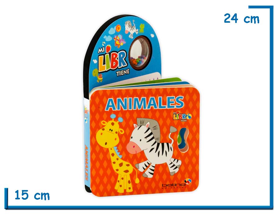 L.ANIMALES COL.MI LIBRO TIENE CON SONAJERO
