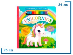 L.UNICORNIOS COL.DESCUBRIENDO COLORES MAGICOS CON MARCADOR DE AGUA