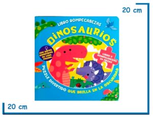 L.DINOSAURIOS COL.LIBRO ROMPECABEZAS 24PZS