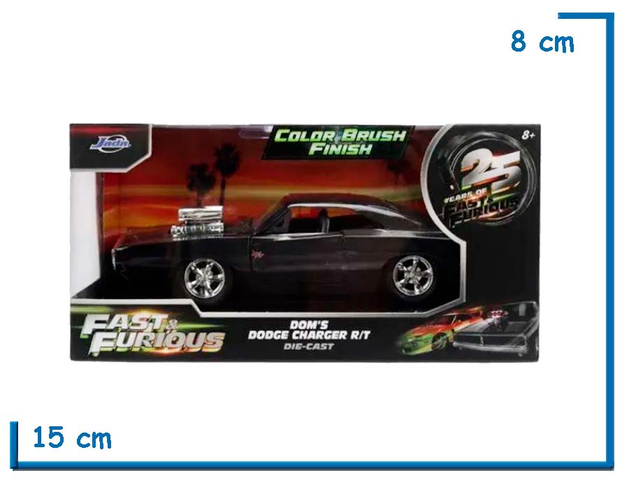 JADA DOMS DODGE CHARGER RT(CBF) DIE CAST 25 YEARS OF FAST & FURIOUS 1.32