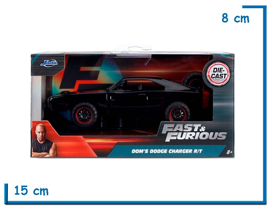 JADA DOMS DODGE CHARGER RT DIE CAST FAST & FURIOUS 1.32