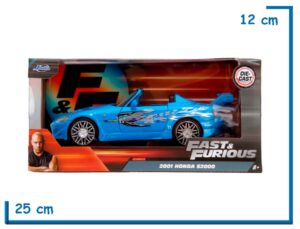 JADA 2001 HONDA S2000 DIE CAST FAST & FURIOUS 1.24
