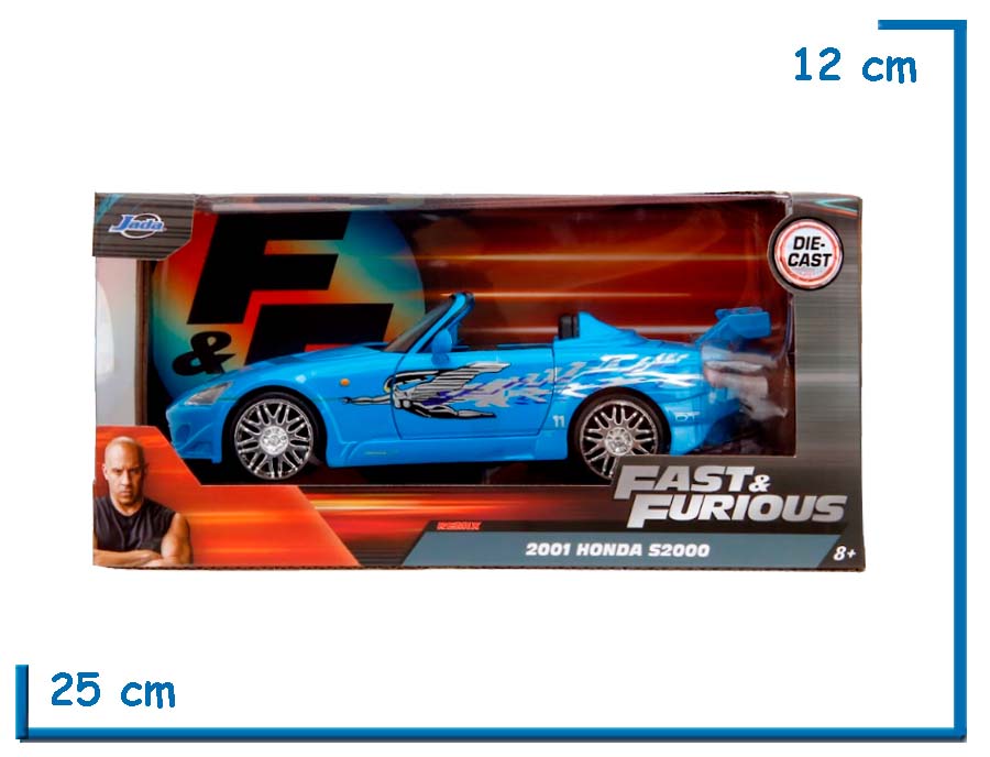 JADA 2001 HONDA S2000 DIE CAST FAST & FURIOUS 1.24