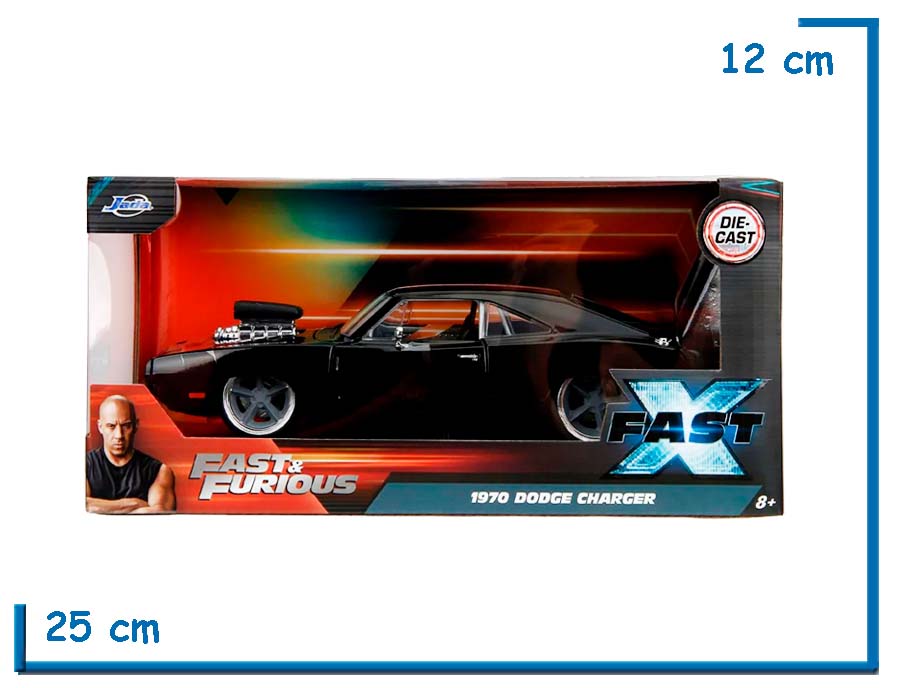 JADA 1970 DODGE CHARGER DIE CAST X FAST FAST & FURIOUS 1.24