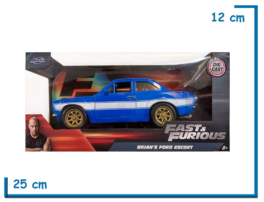 JADA BRIANS FORD ESCORT DIE CAST FAST & FURIOUS 1.24