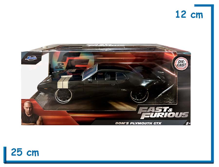 JADA DOMS PLYMOUTH GTX DIE CAST FAST & FURIOUS 1.24