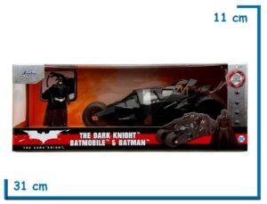 JADA BATMOBILE & BATMAN THE DARK KNIGHT DIE CAST BATMAN 1.24