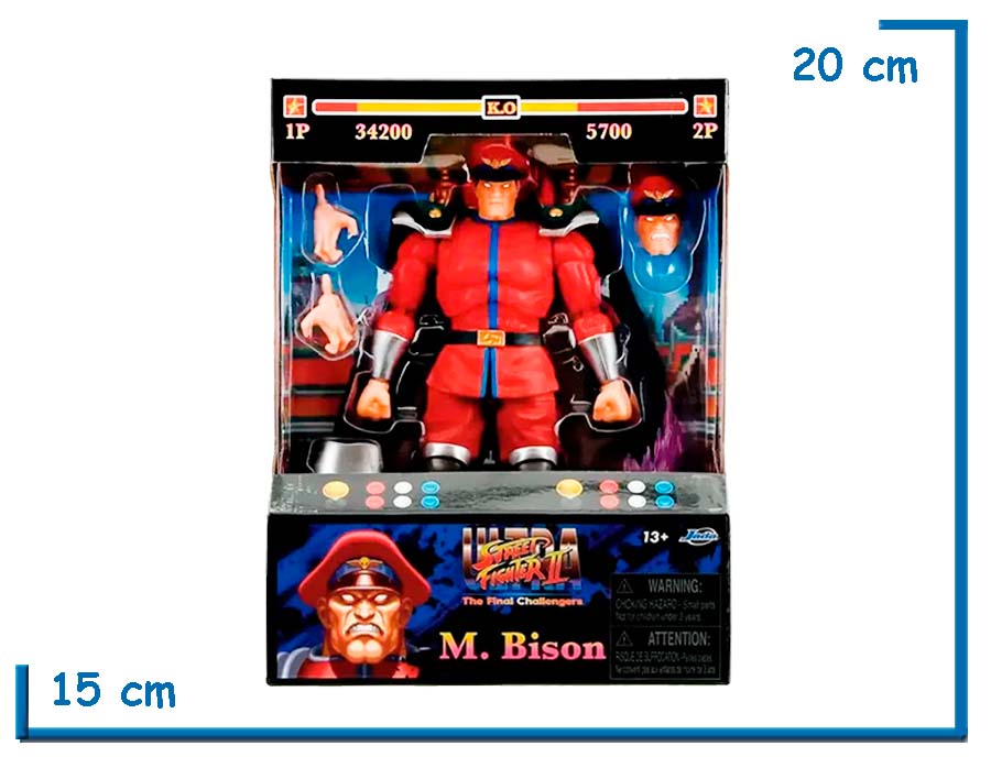 JADA M.BISON STREET FIGHTER II ULTRA FIGURA DE ACCION 15CM