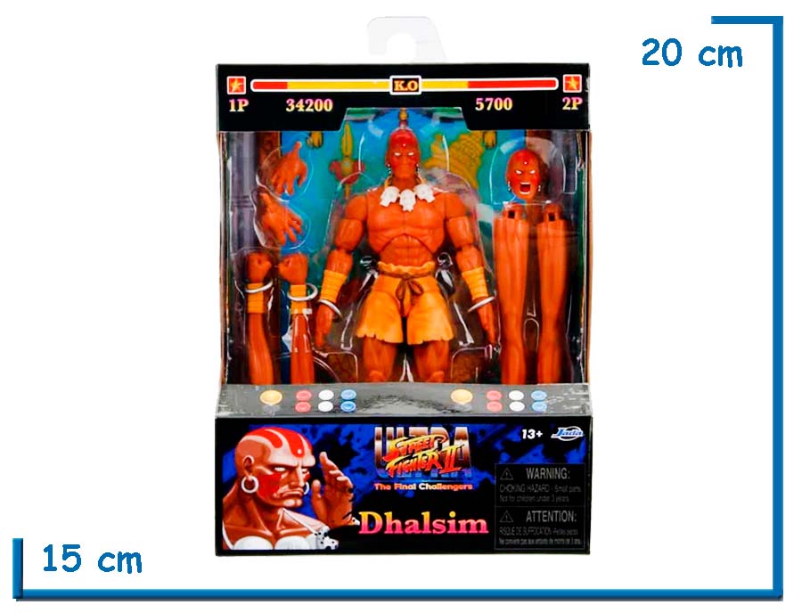 JADA DHALSIM STREET FIGHTER II ULTRA FIGURA DE ACCION 15CM