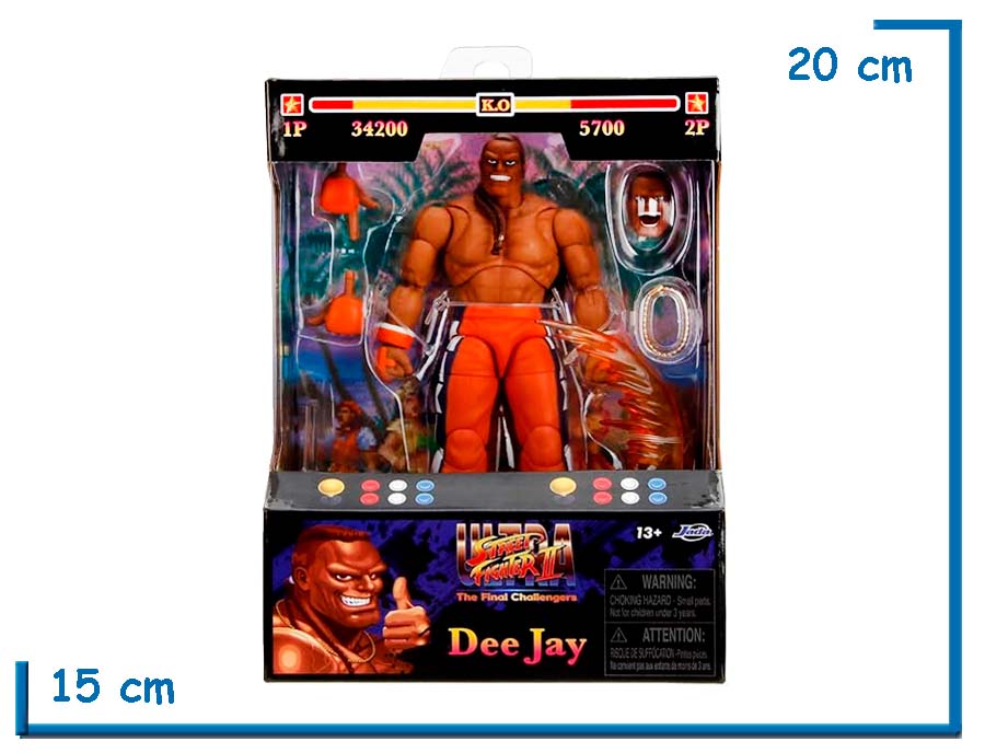 JADA DEE JAY STREET FIGHTER II ULTRA FIGURA DE ACCION 15CM