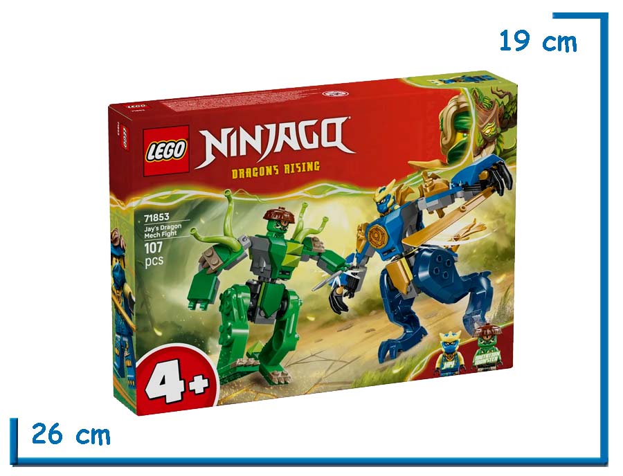 LEGO NINJAGO DRAGONS RISING JAYS DRAGON MECH FIGHT