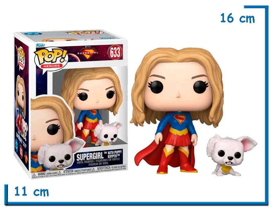 FUNKO POP SUPERGIRL WITH PUPPY KRYPTO SUPERGIRL
